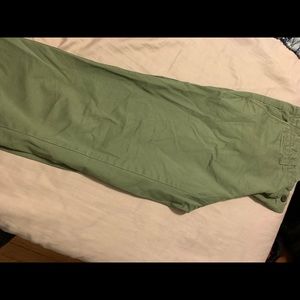 Gap green slim fit slacks